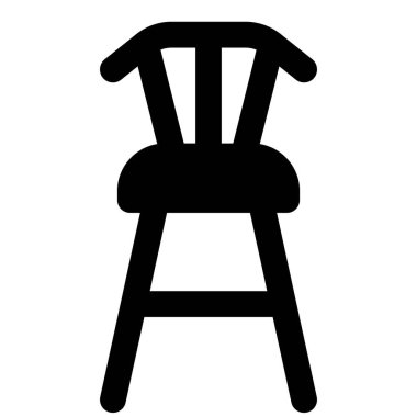 Şık sırtı olan ahşap bar taburesi..