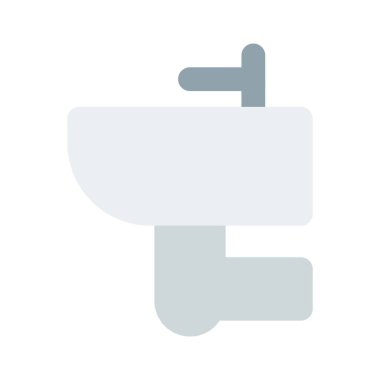 Duvara monte edilmiş köşe yıkama havuzu.