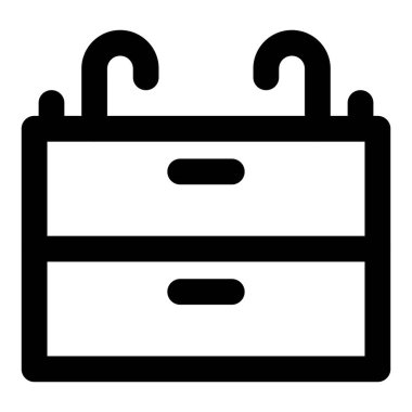 Çift musluklu lavabo dolabı..