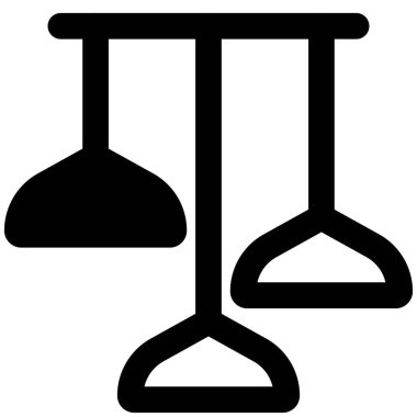 Ampul dekoratif bir şekilde asıldı. .