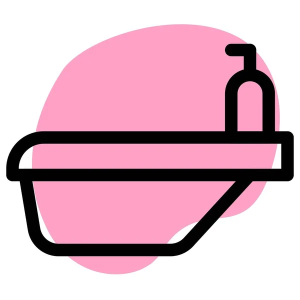 Banheira Bebê Usada Para Bebês Que Tomam Banho —  Vetores de Stock