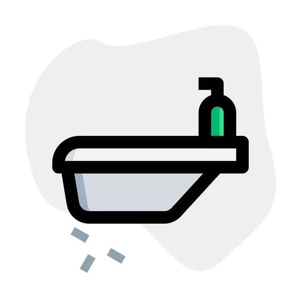 Βρεφική Μπανιέρα Που Χρησιμοποιείται Για Μπάνιο Βρέφη — Διανυσματικό Αρχείο
