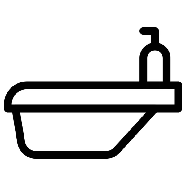Baignoire Pour Bébé Utilisée Pour Bain Des Nourrissons — Image vectorielle