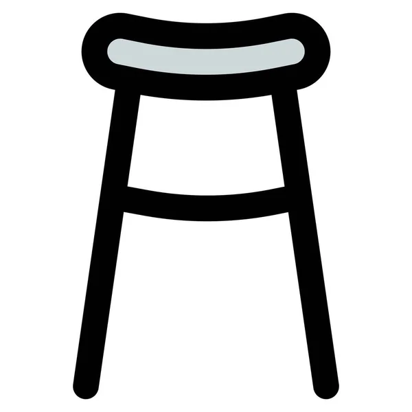 Pohodlná Stolice Baru Pro Posezení — Stockový vektor