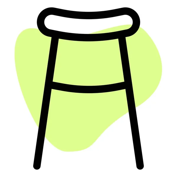 Cómodo Taburete Bar Para Sentarse — Vector de stock
