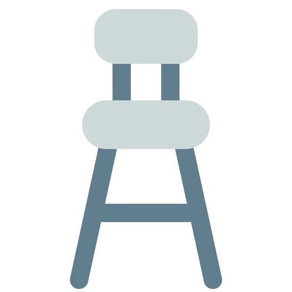 Ξύλινο Κάθισμα Μπαρ Πλάτη — Διανυσματικό Αρχείο