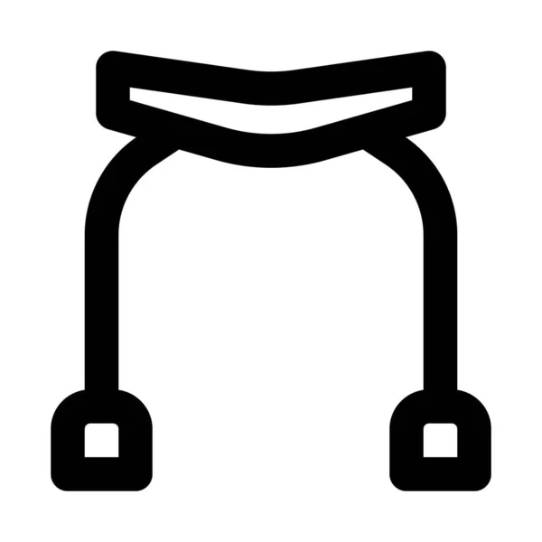Chaise Bain Portable Avec Roues — Image vectorielle