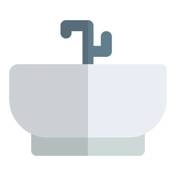 Whirlpool Badewanne Für Komfortables Duschen — Stockvektor