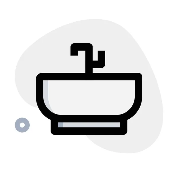 按摩浴缸用于舒适的洗浴 — 图库矢量图片