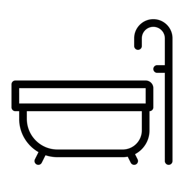 Fürdőkád Vízvisszatartó Tartály — Stock Vector