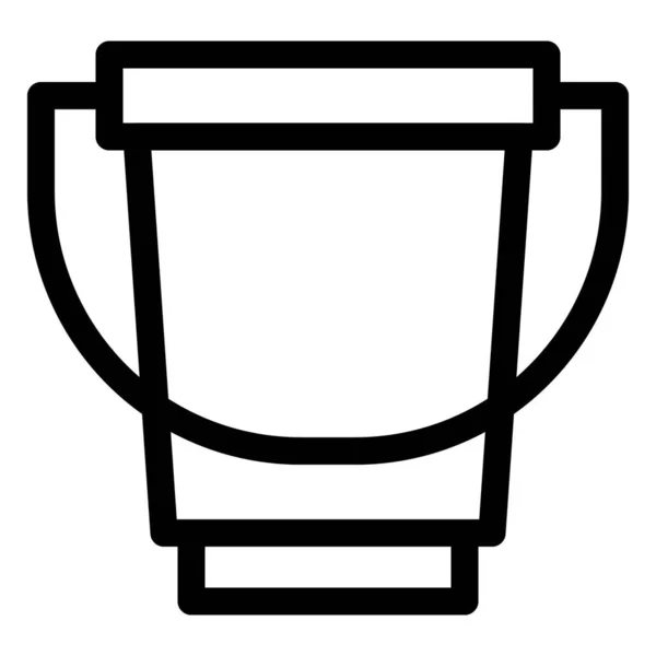 Kbelík Používaný Pro Držení Nošení Vody — Stockový vektor