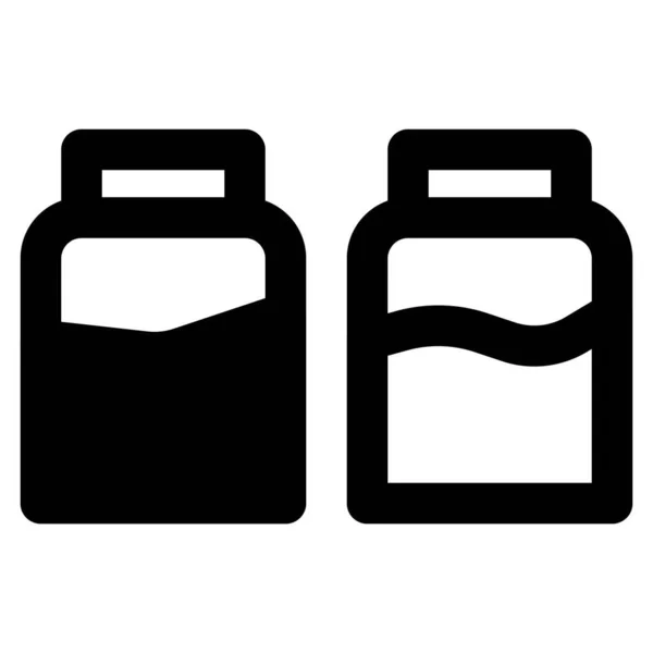 Förpackad Plastbehållare För Köksbruk — Stock vektor