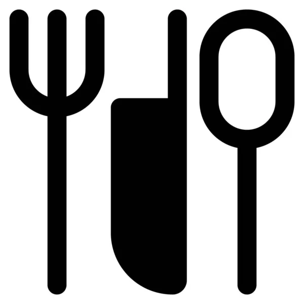 Комплект Посуду Колекція Столових Приборів — стоковий вектор