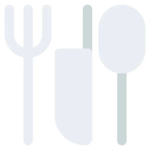 Flatware Set Collection Cutlery — 스톡 벡터
