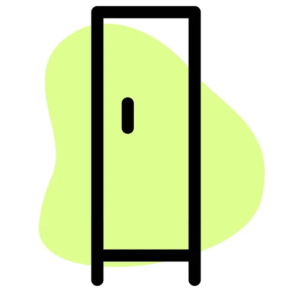 シングルドア付きのモダンな収納キャビネット — ストックベクタ