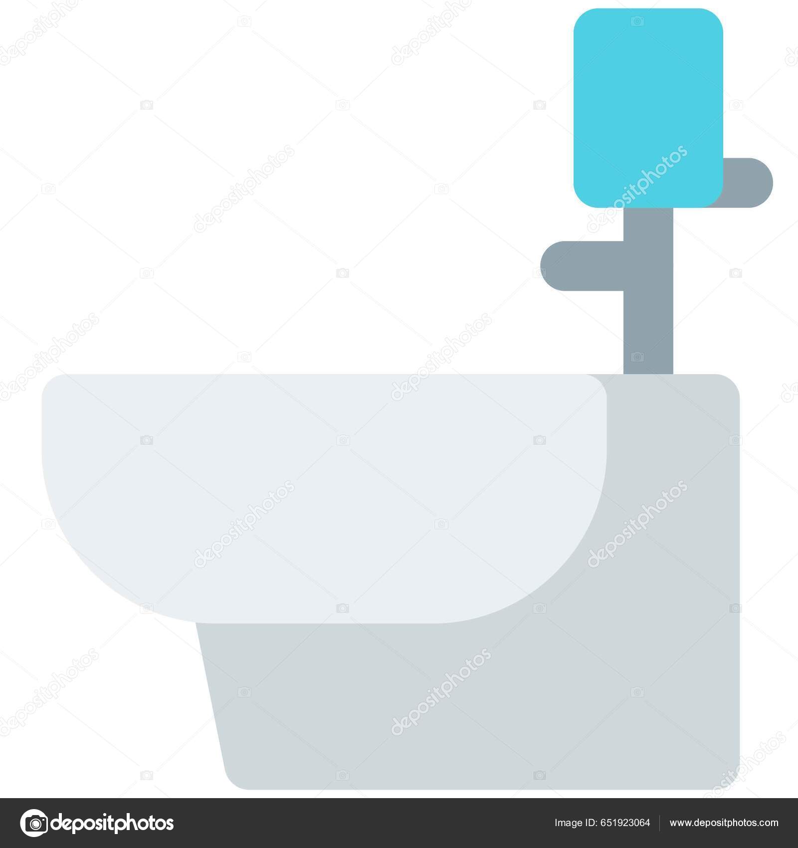 Low Mounted Toilet Seat Faucet Stock Vector by ©get4net 651923064