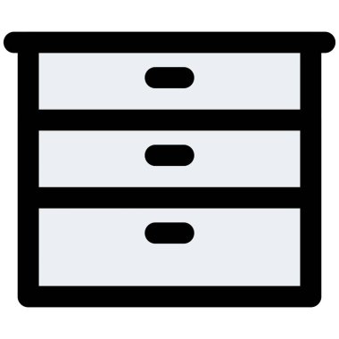 Mutfak aletlerini saklamak için geniş bir dolap.