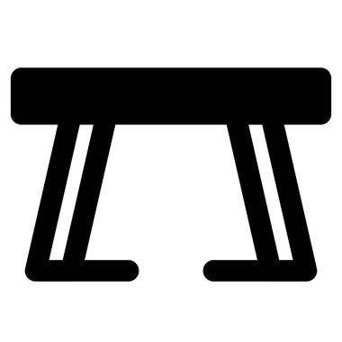 Yemek için üstü açık mutfak masası.