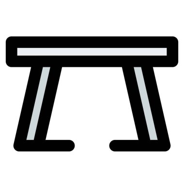 Yemek için üstü açık mutfak masası.