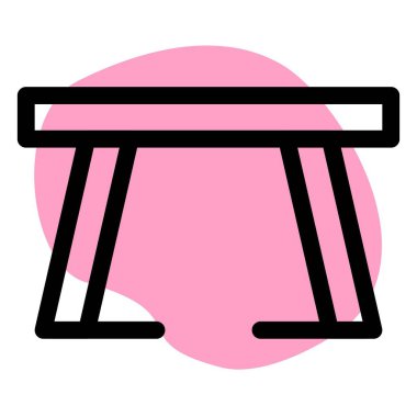 Yemek için üstü açık mutfak masası.