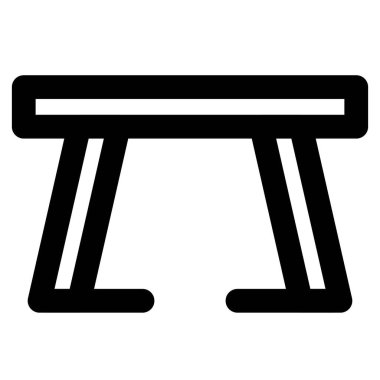 Yemek için üstü açık mutfak masası.