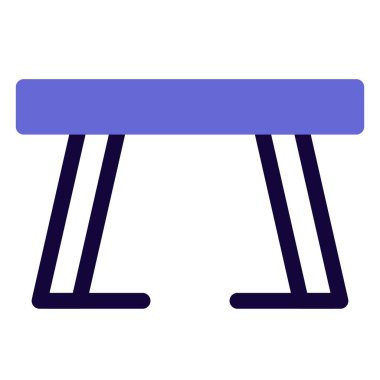 Yemek için üstü açık mutfak masası.