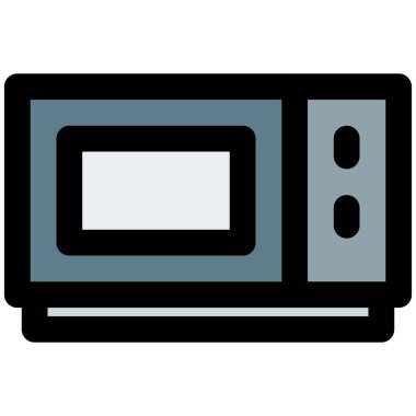 Ev mutfağı için küçük mikrodalga fırın.