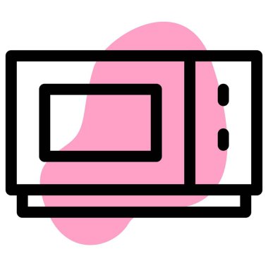 Ev mutfağı için küçük mikrodalga fırın.