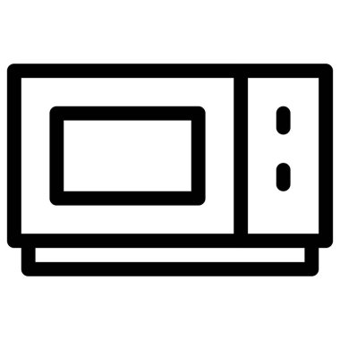 Ev mutfağı için küçük mikrodalga fırın.