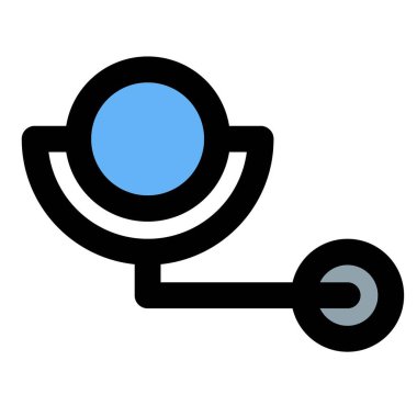 Tuvaletler için küçük duvara monte edilmiş ayna..