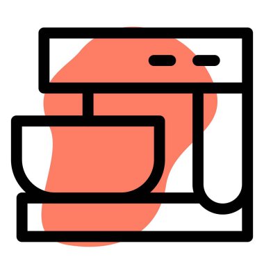 Yemek hazırlamak için kase ile matkap karıştırıcısı.