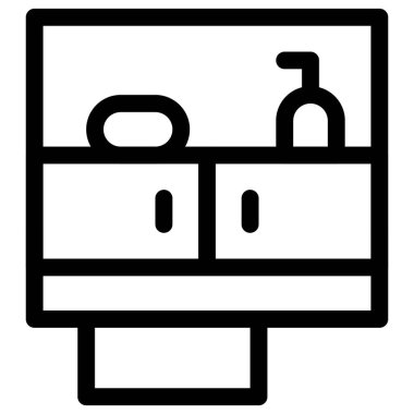 Banyo dolabında hijyen ürünleri depolanırdı..