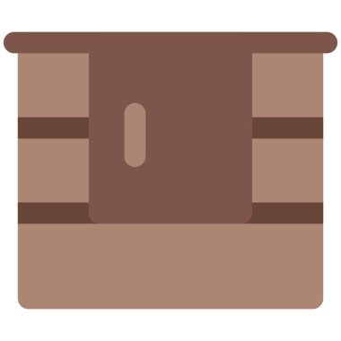 Rafları olan duvara monte edilmiş banyo dolabı..