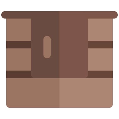 Rafları olan duvara monte edilmiş banyo dolabı..