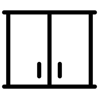 Mutfak eşyaları depolamak için geniş dolap ayarlandı