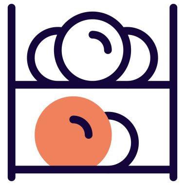 Tabaklar için duvar monte edilmiş geniş raflar