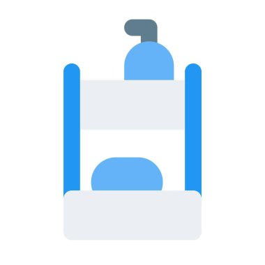 Duvara yerleştirilmiş küçük boy duş seti