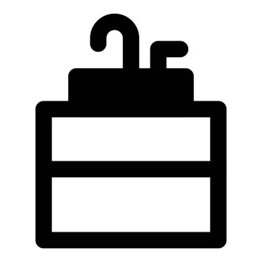 Büyük mutfak lavabosu bulaşık yıkamak için.