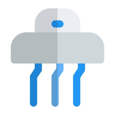 Plastikten yapılmış duvar fırçası tutacağı