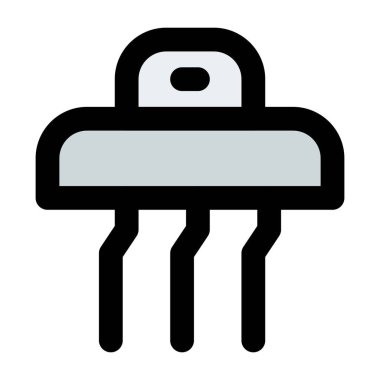 Plastikten yapılmış duvar fırçası tutacağı