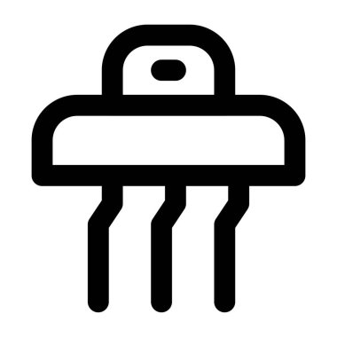 Plastikten yapılmış duvar fırçası tutacağı