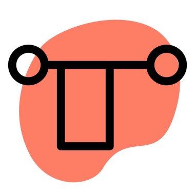 Havlu asmak için tek metal raf.