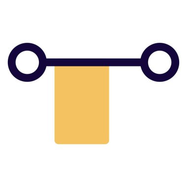 Havlu asmak için tek metal raf.