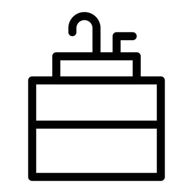 Misafir odası için tezgah lavabosu..