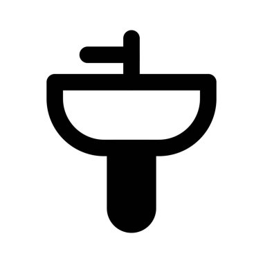 Duvar monte edilmiş yarı kaide havzası.