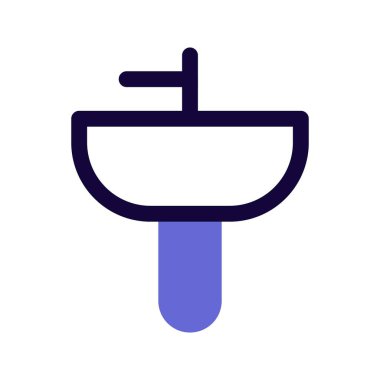 Duvar monte edilmiş yarı kaide havzası.