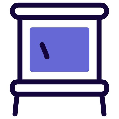 Yemek pişirmek için küçük odun ocağı.