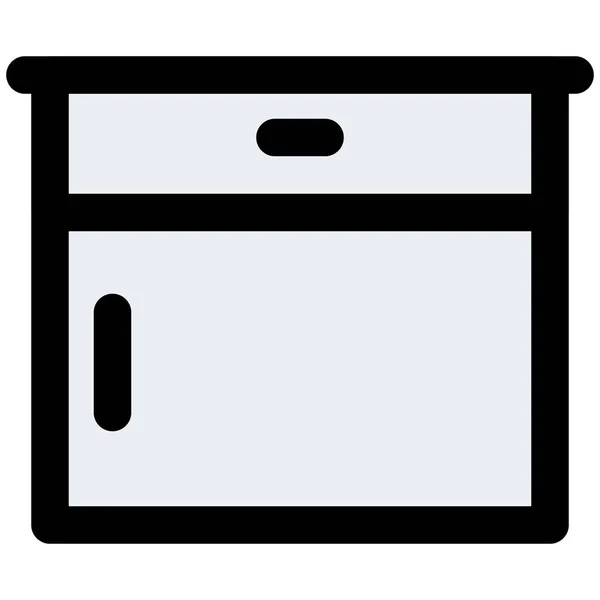Küchenschrank Und Schublade Set — Stockvektor