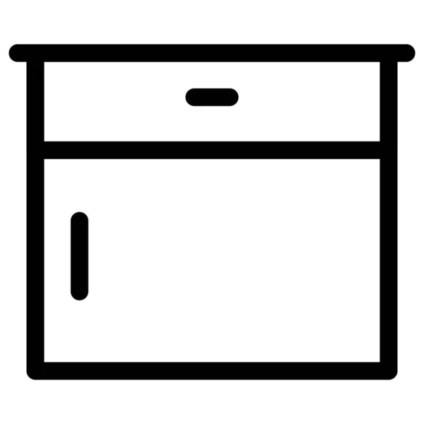 Kitchen Cabinet Drawer Set — Stock Vector
