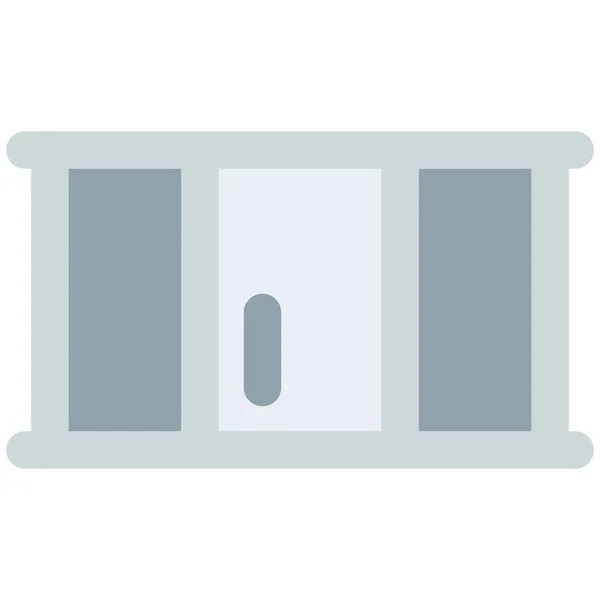 Wandmontage Keukenkast Voor Opslag — Stockvector
